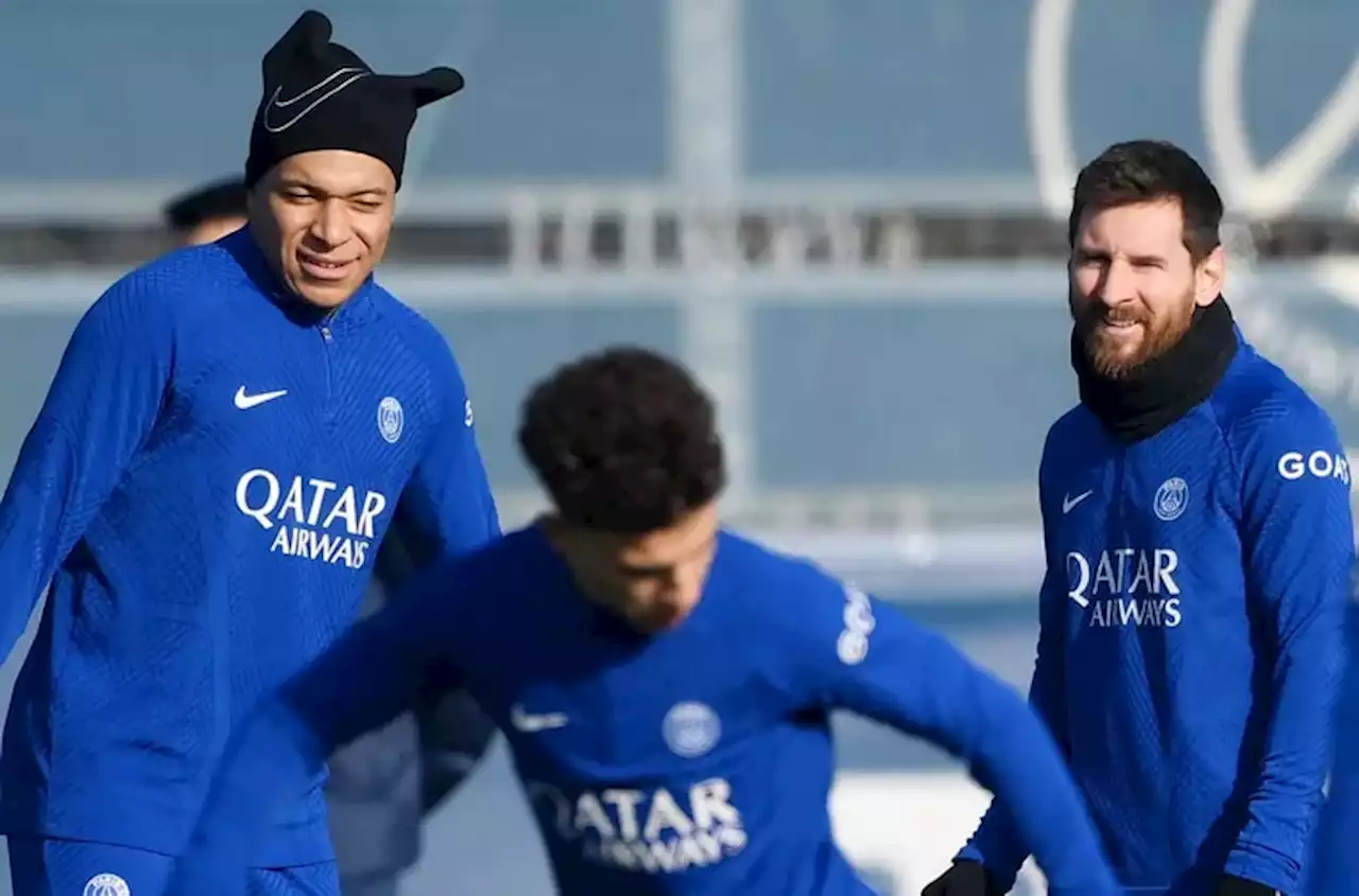 Lionel Messi y Kylian Mbappé se entrenaron en PSG con vistas al partido frente a Bayern Munich por la Champions League