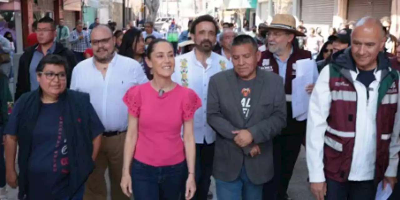 Claudia Sheinbaum recorre proyectos de 'revitalización' del Centro Histórico de la CDMX