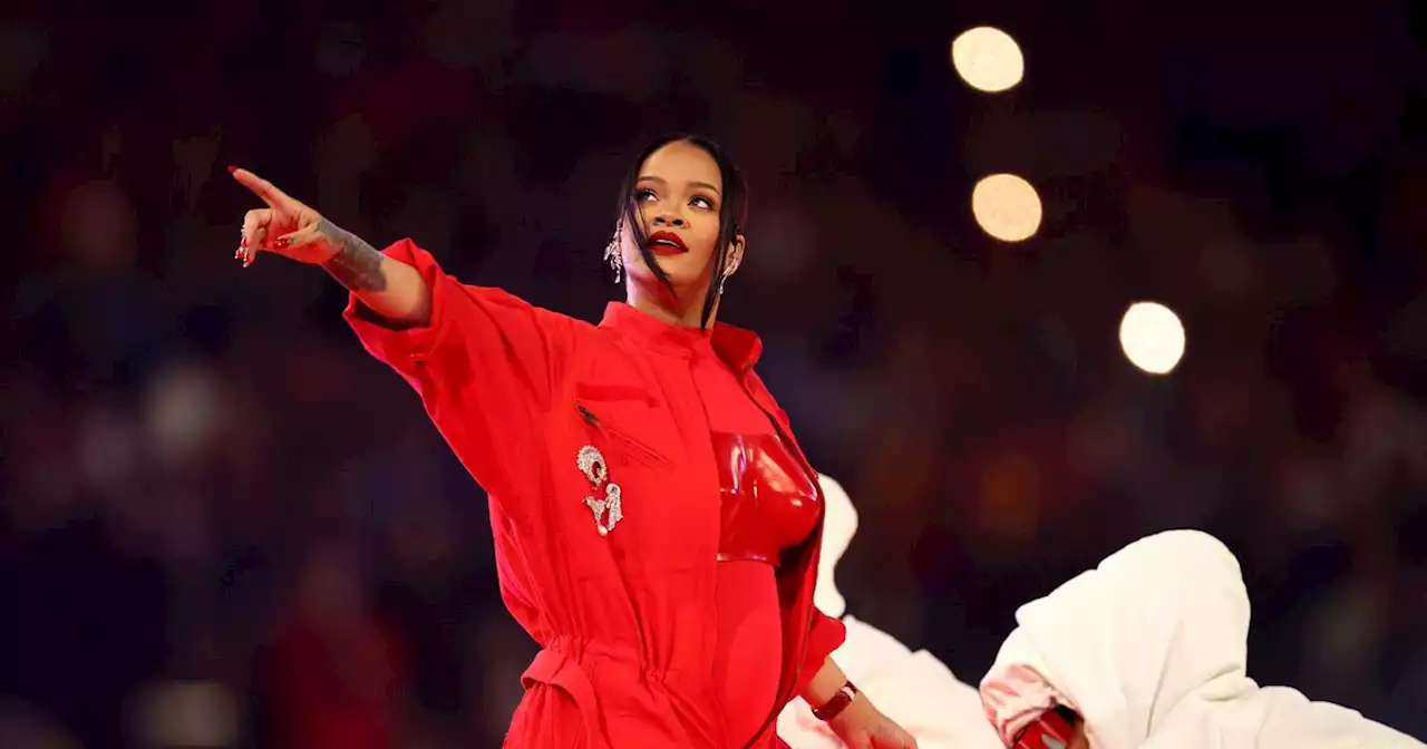 Moment NFL fans at Bierkeller burst into song during Rihanna's Super Bowl set