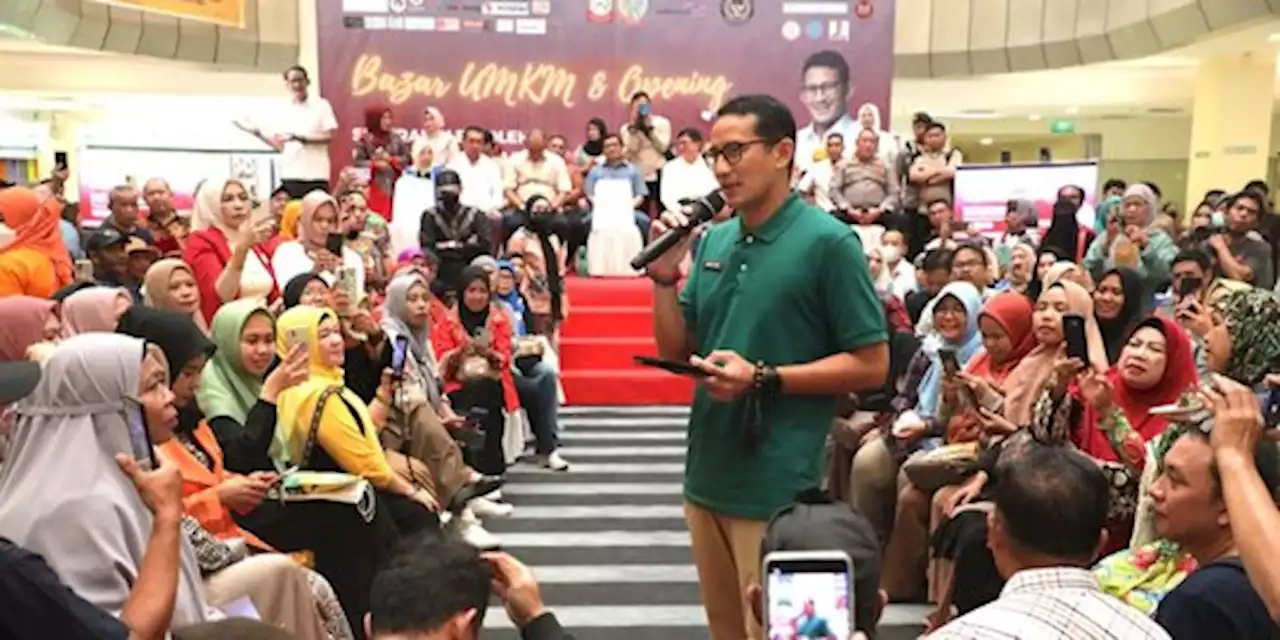 Menteri Sandiaga Hidupkan Kembali UMKM New Makassar Mall Percepat Pertumbuhan Ekonomi | merdeka.com