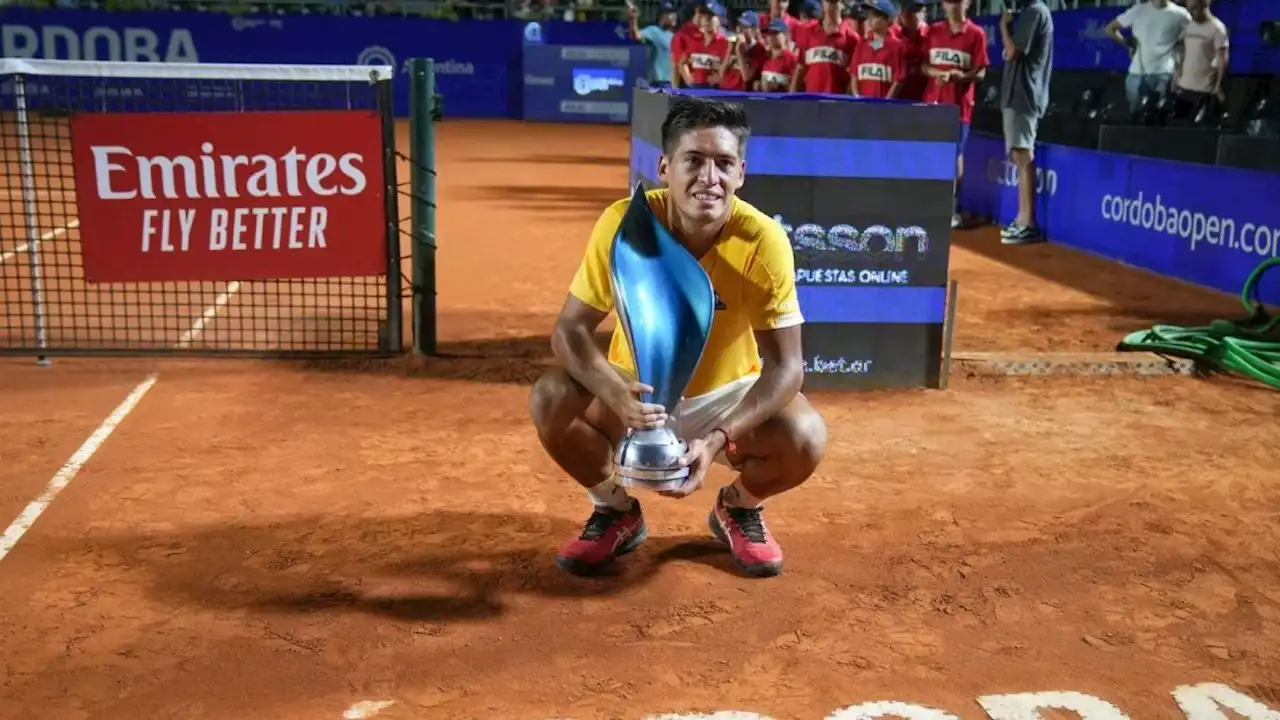 Sebastián Báez venció a Federico Coria y se consagró campeón del Córdoba Open