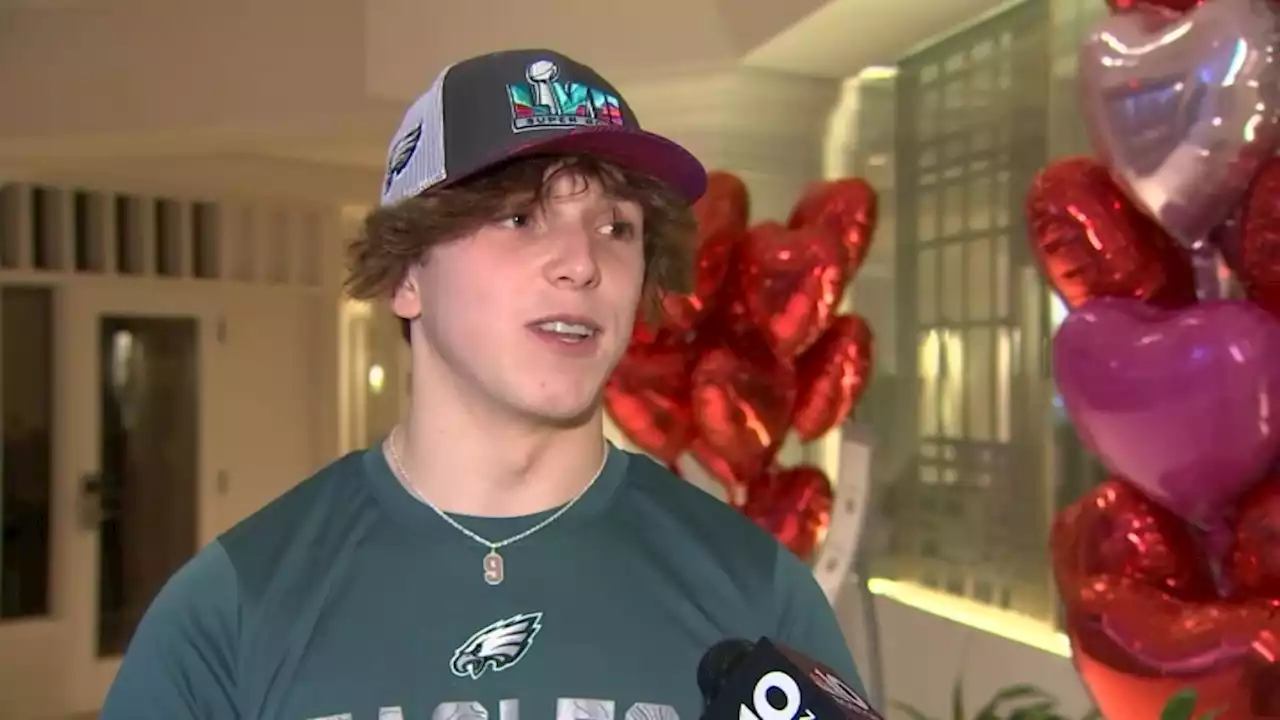 Police Sgt. Hosts Super Bowl Party for Young Eagles Fan Set to Have Surgery in Boston