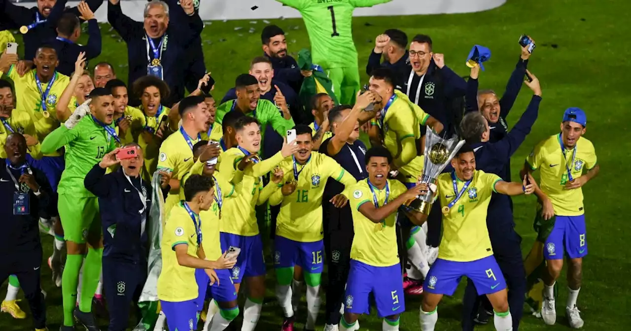 Brasil, campeón del Sudamericano Sub-20: triunfo 2-0 sobre Uruguay, en El Campín