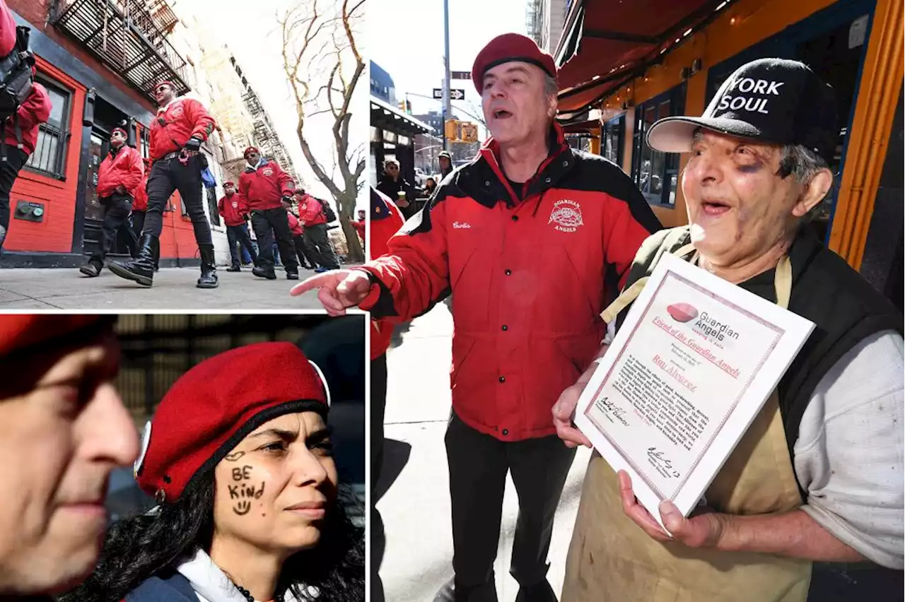 Guardian Angels patrolling outside Ray’s Candy Store decades after shop keeper saved founder Curtis Sliwa