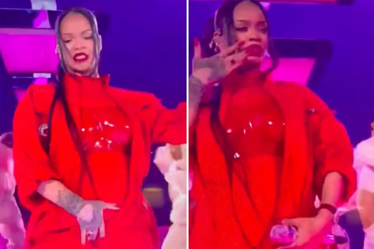 Rihanna’s halftime show crotch grab turns into Super Bowl 2023 controversy