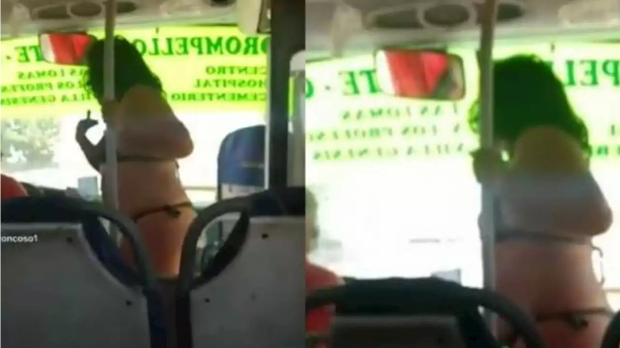 Video | Una mujer se subió en ropa interior a un colectivo en Chile: 'Después le voy a pagar el pasaje'