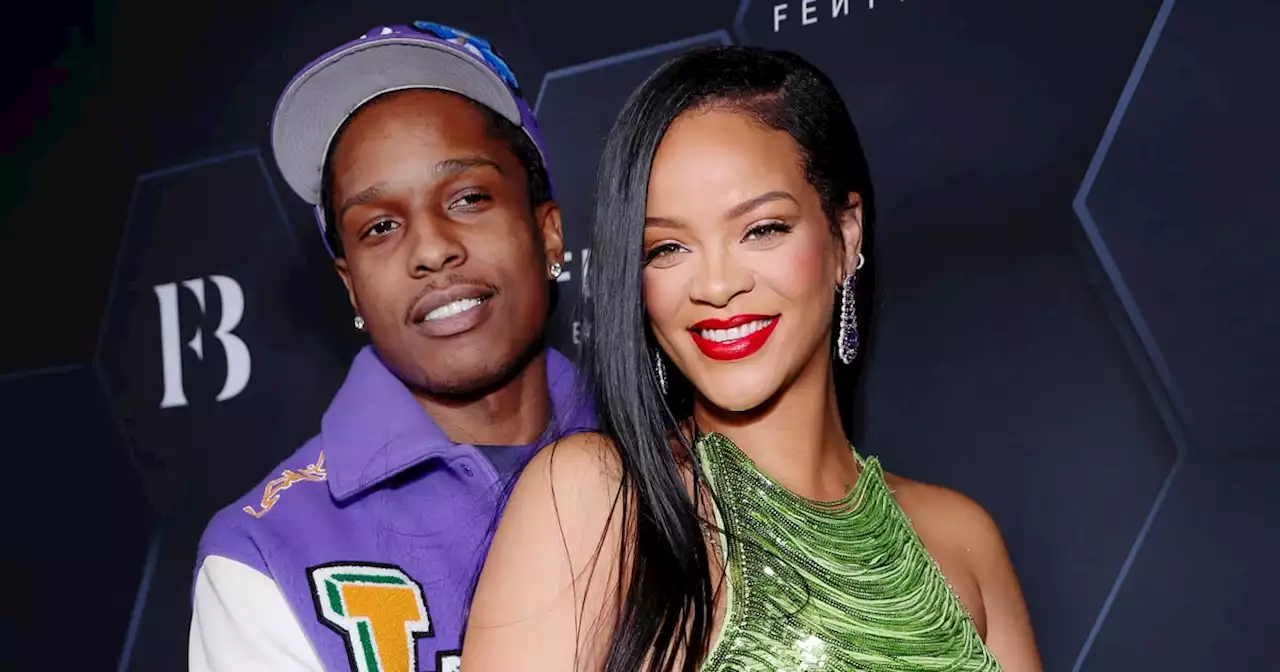 A$AP Rocky Honored Rihanna in a Custom Jacket at the Super Bowl