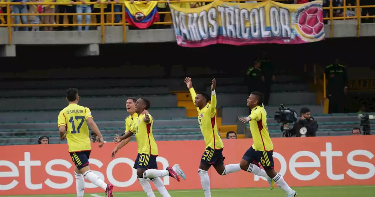 Colombia finalizó el Sudamericano Sub-20 arruinando a Venezuela y con una hinchada enamorada