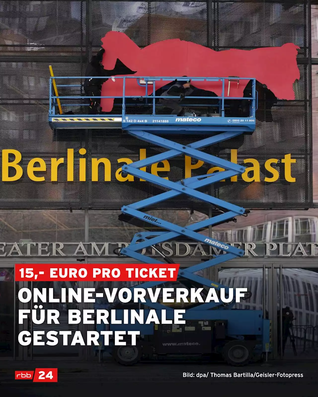 Ticket-Vorverkauf für die Berlinale-Filme ist angelaufen