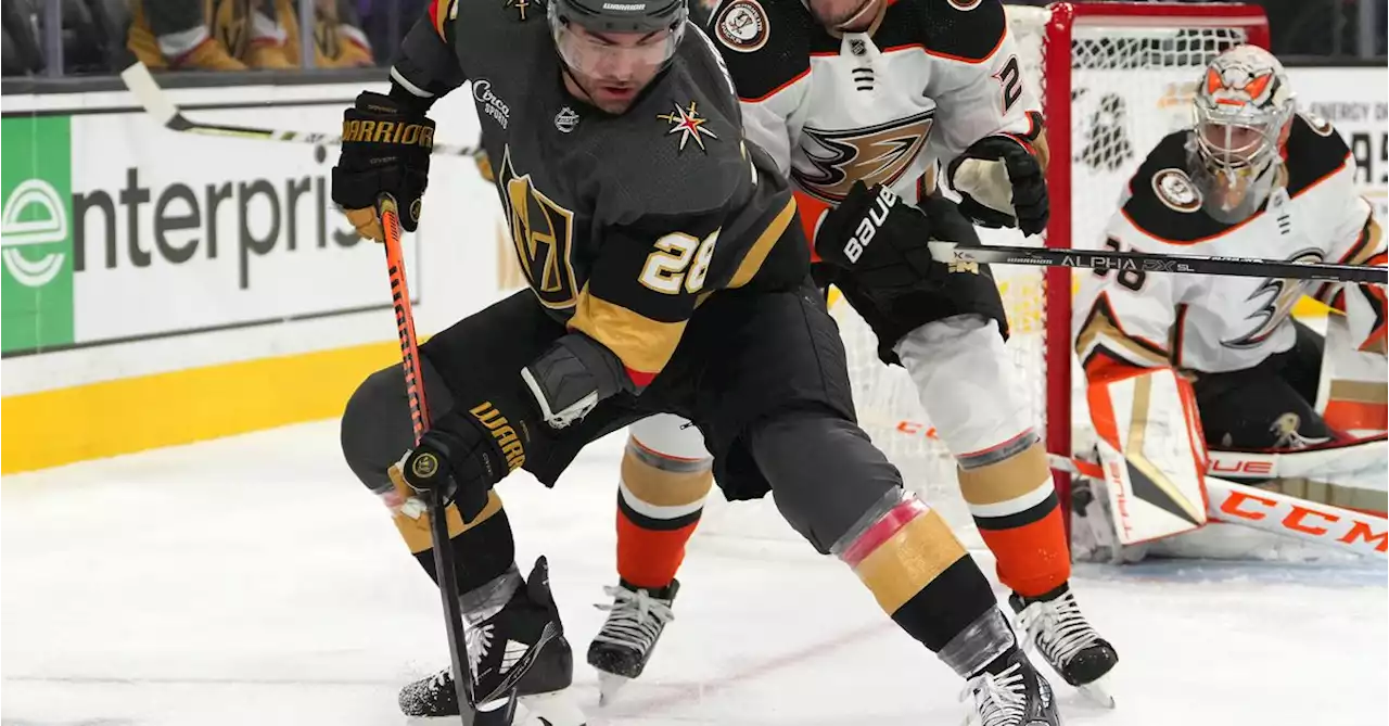 NHL roundup: Golden Knights score five in third to rout Ducks