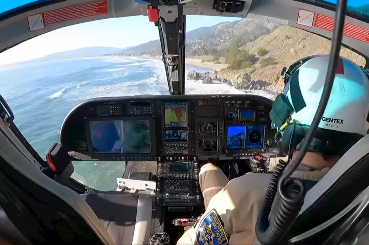 Video shows helicopter rescue near Stinson Beach