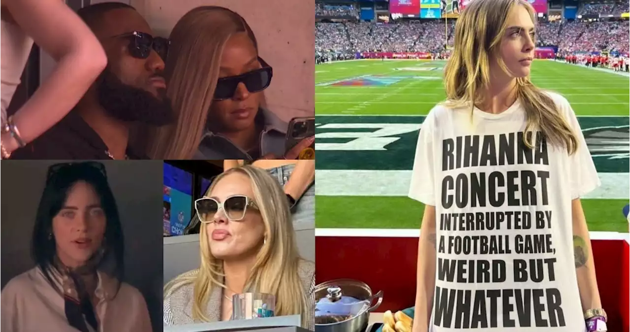 Adele, Bradley Coooper, LeBron y Cara Delevingne… Así los famosos en el Super Bowl