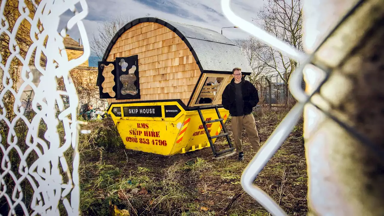 Meet the artist living in a skip to make 'statement' about London's rent prices