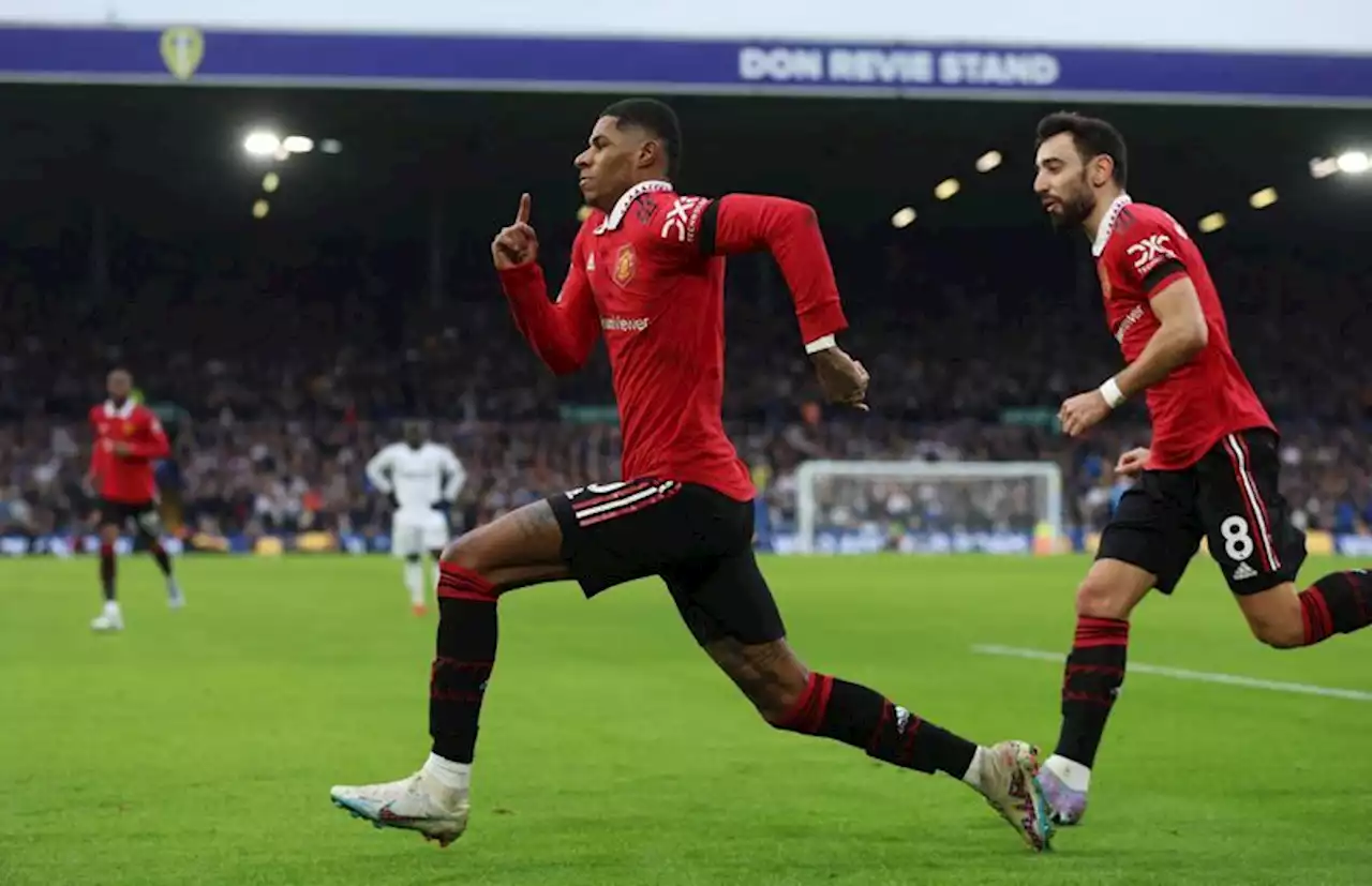 Soccer-Rashford, Garnacho earn Man United hard-fought win at Leeds