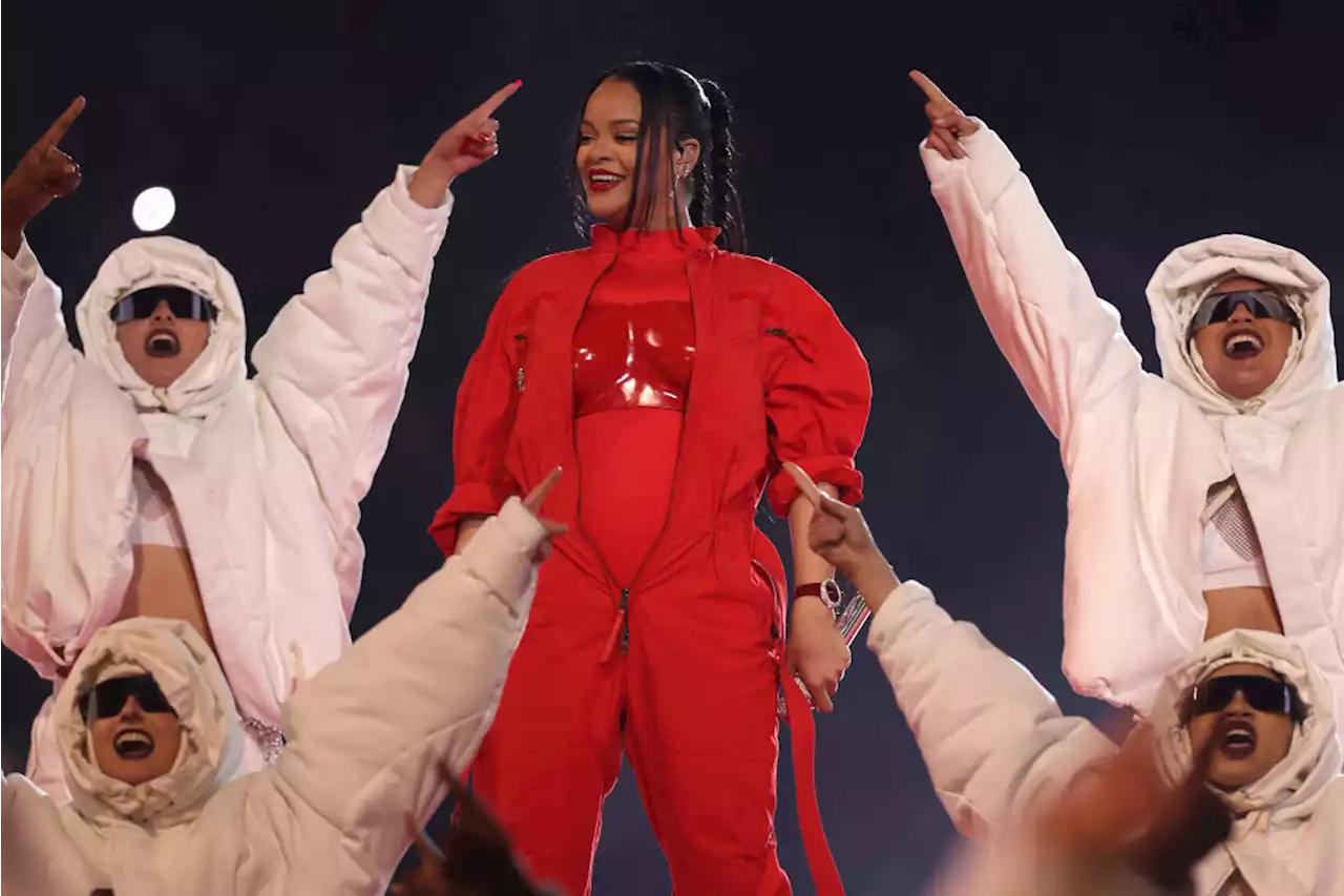 Rihanna uses Super Bowl halftime show to reveal her pregnancy with a second child