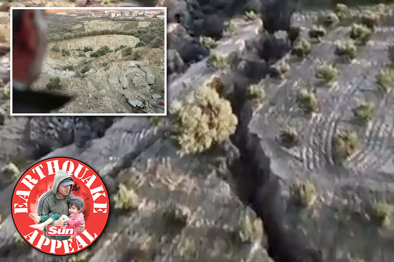 Vid shows chasm in earth's crust after Turkey quake as deaths hits 33k