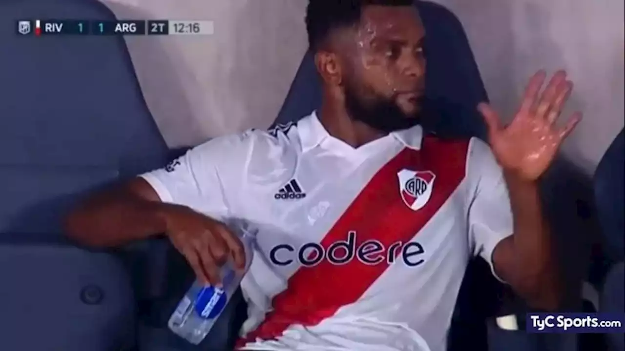 (VIDEO) Preocupación en River: Borja salió lesionado - TyC Sports