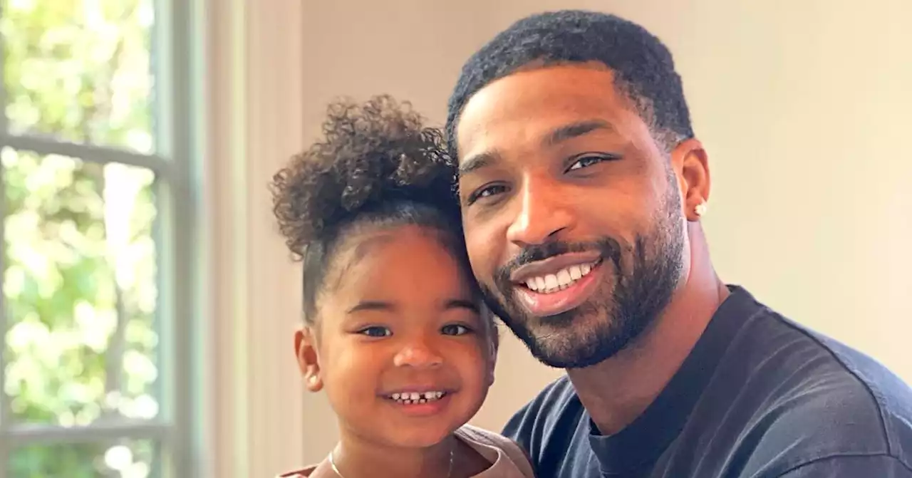 Tristan Thompson Poses With Daughter True as She Wears a Chicago Bulls Jersey