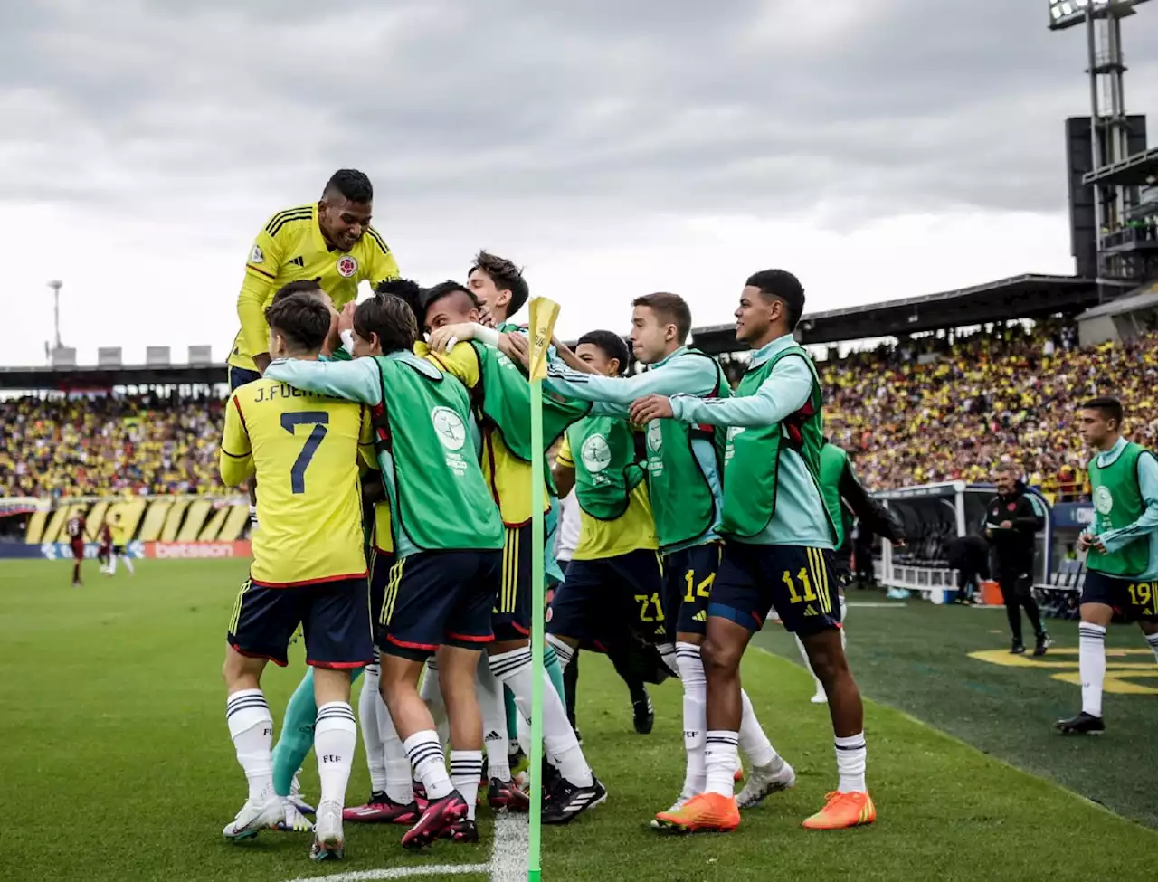 Colombia cerró con triunfo el Sudamericano Sub-20: venció 2-1 a Venezuela