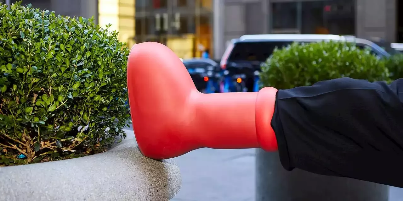 By Turning Wearers Into Cartoons, These Big Red Boots (and Their Makers) Have the Last Laugh