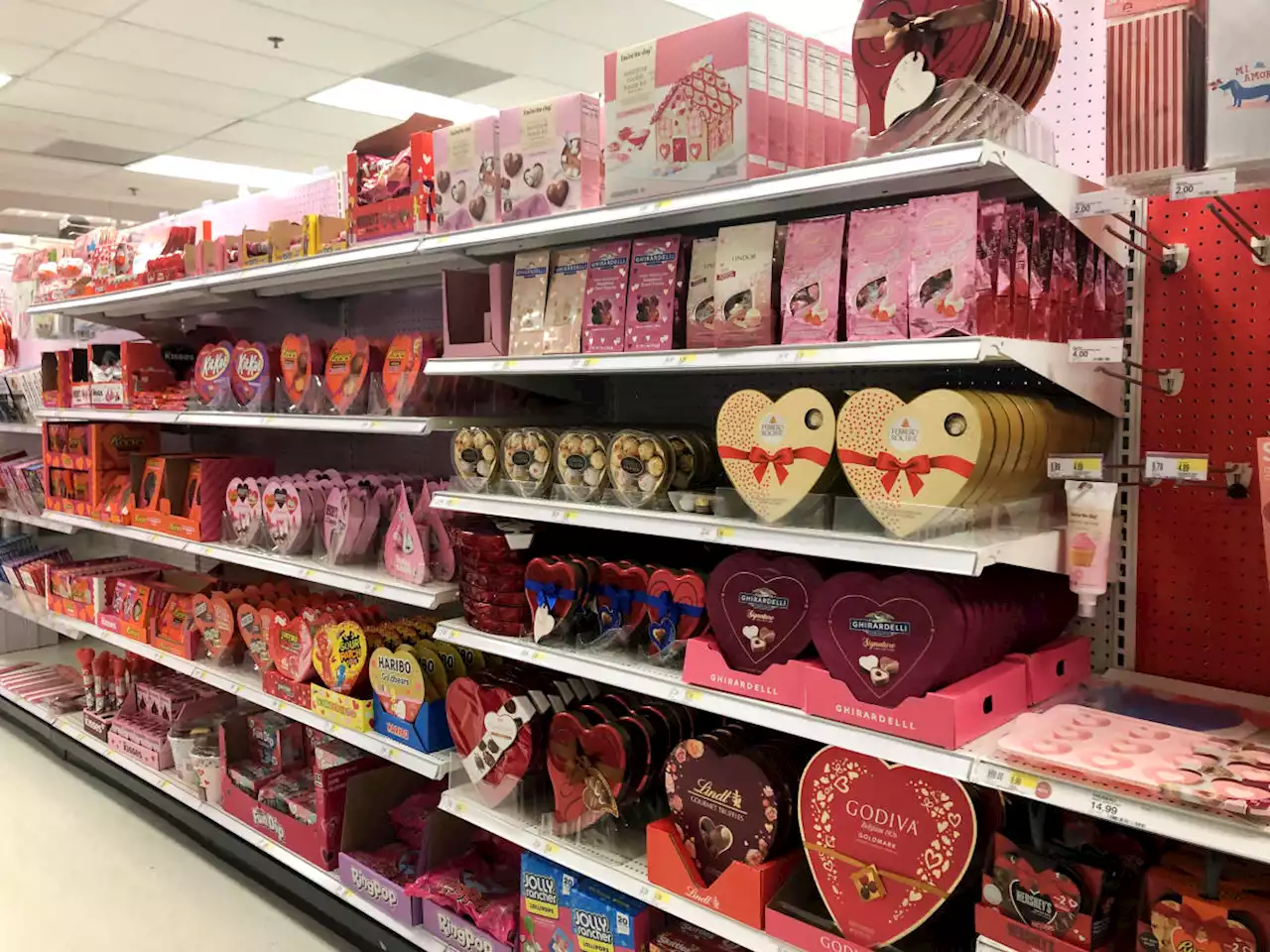 Those heart-shaped boxes have lots of love - but little chocolate