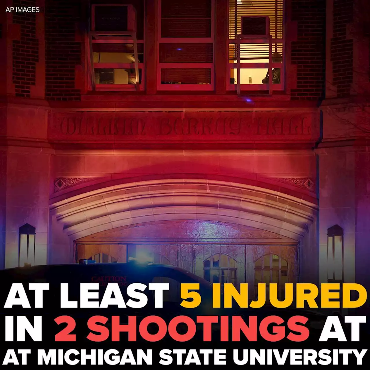 3 killed, 5 injured in 2 shootings at Michigan State University; suspect images released: police