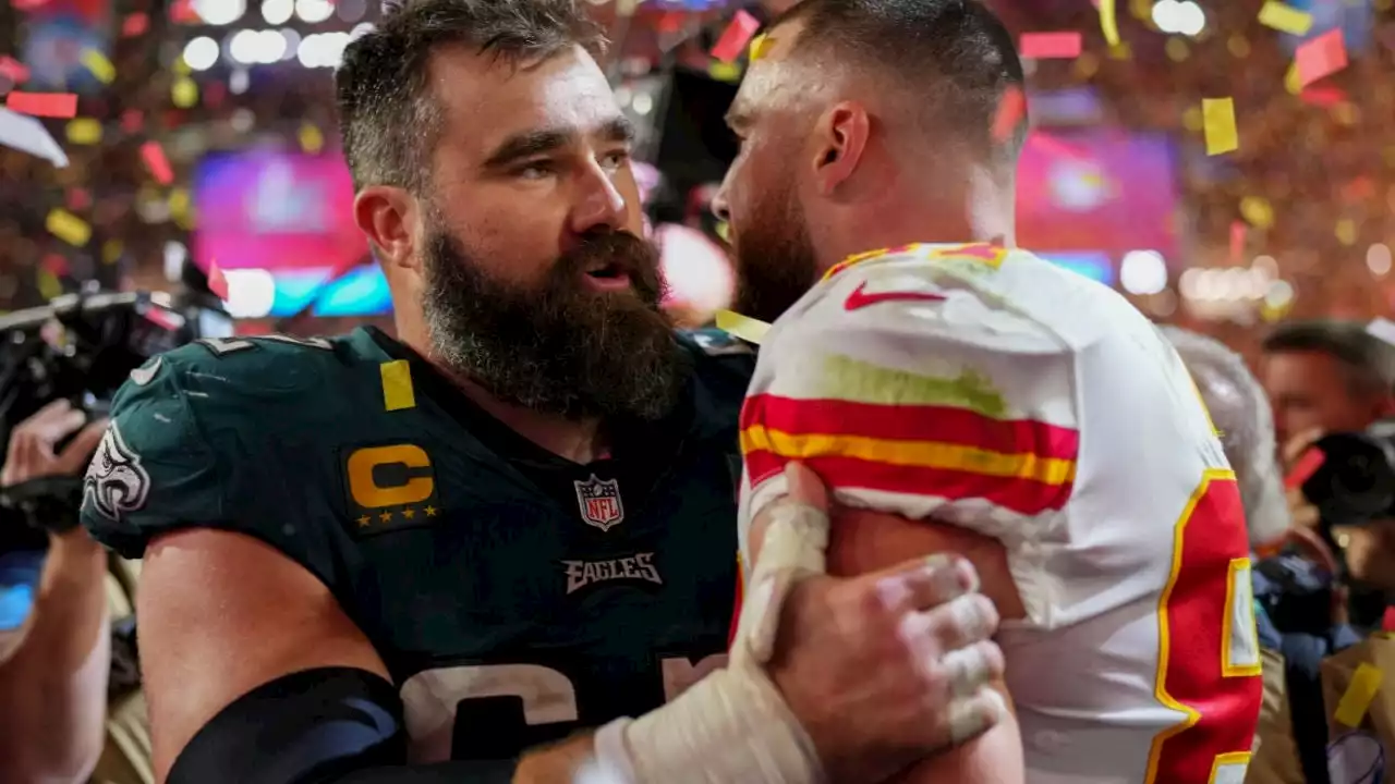 Travis Kelce Reacts to Beating Brother Jason at the Super Bowl