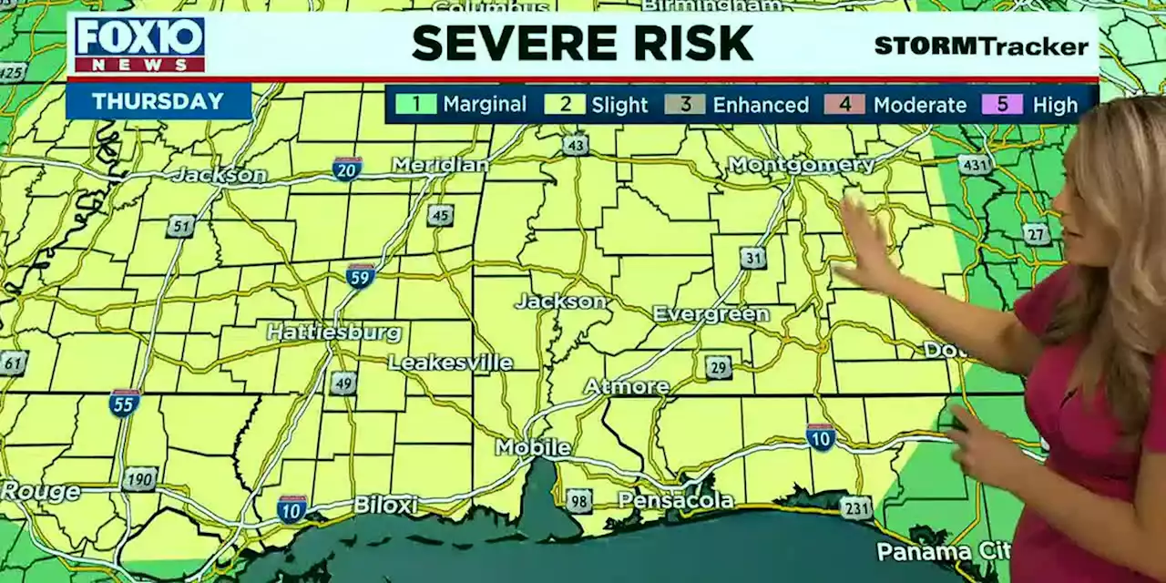 Lots of sunshine today; possible severe threat on Thursday