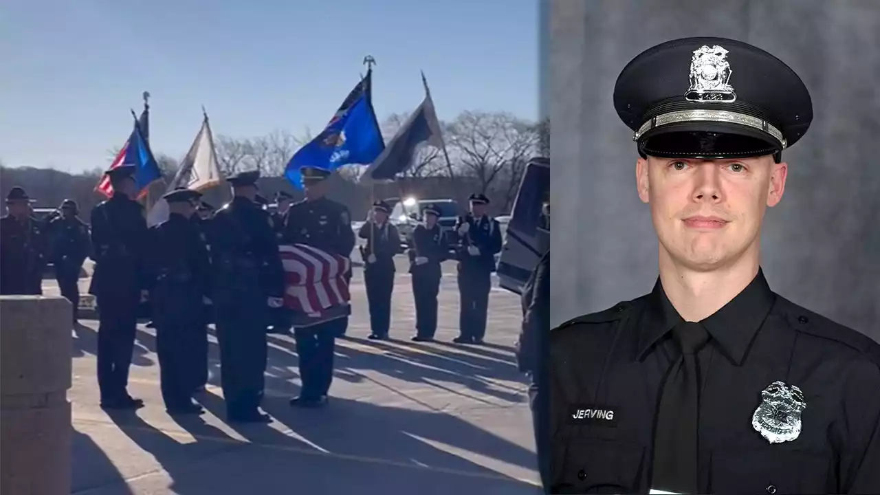 Milwaukee Police Officer Jerving funeral; family, friends say goodbye