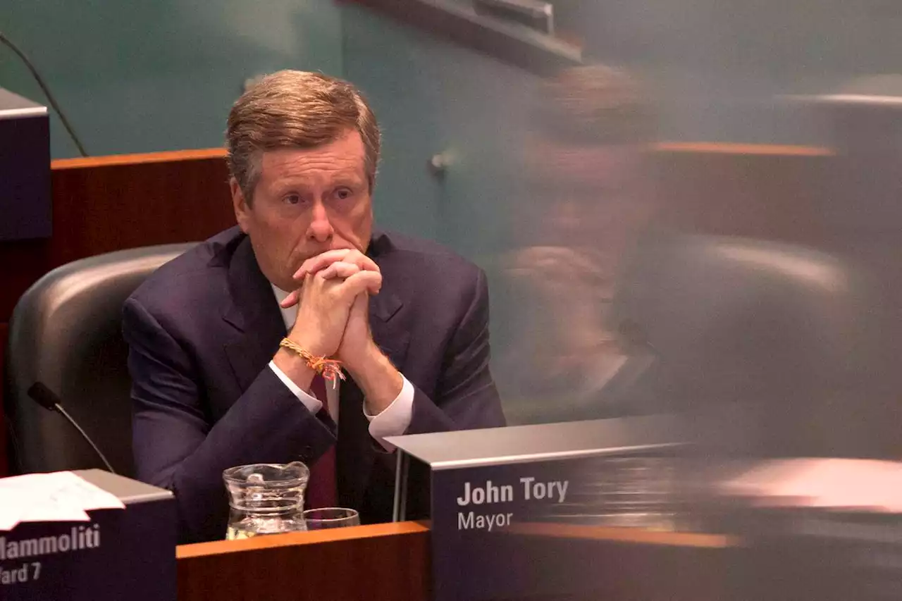 Toronto Mayor John Tory prolongs his departure to preside over a budget meeting