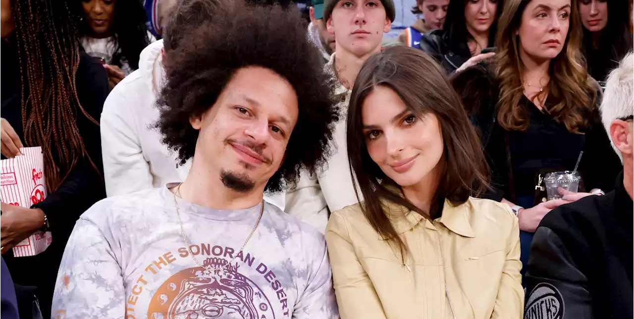 Emily Ratajkowski Is All Smiles on Courtside Date with Comedian Eric André