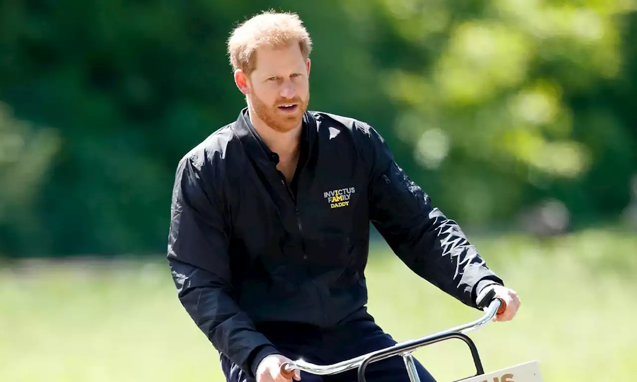 Prince Harry uses huge driveway as cycle track with son Archie in sweet family clip