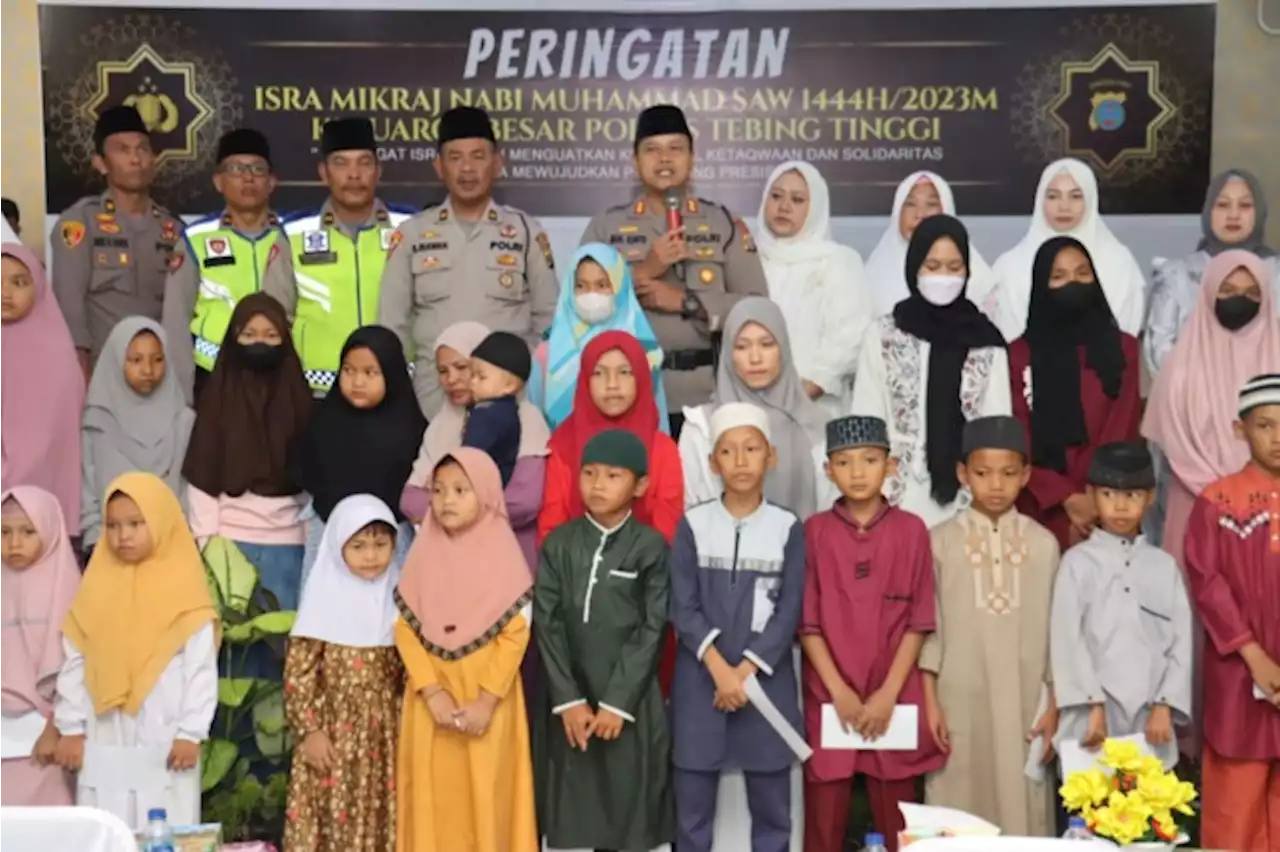 Polres Tebingtinggi Gelar Isra Miraj, Kuatkan Keimanan Ketaqwaan dan Solidaritas