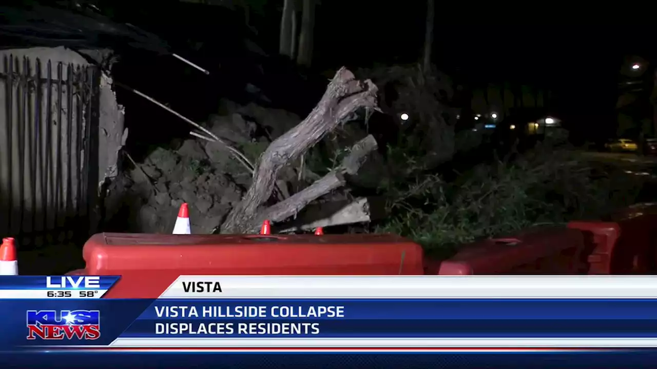 Hillside collapse in Vista displaces 16 individuals -