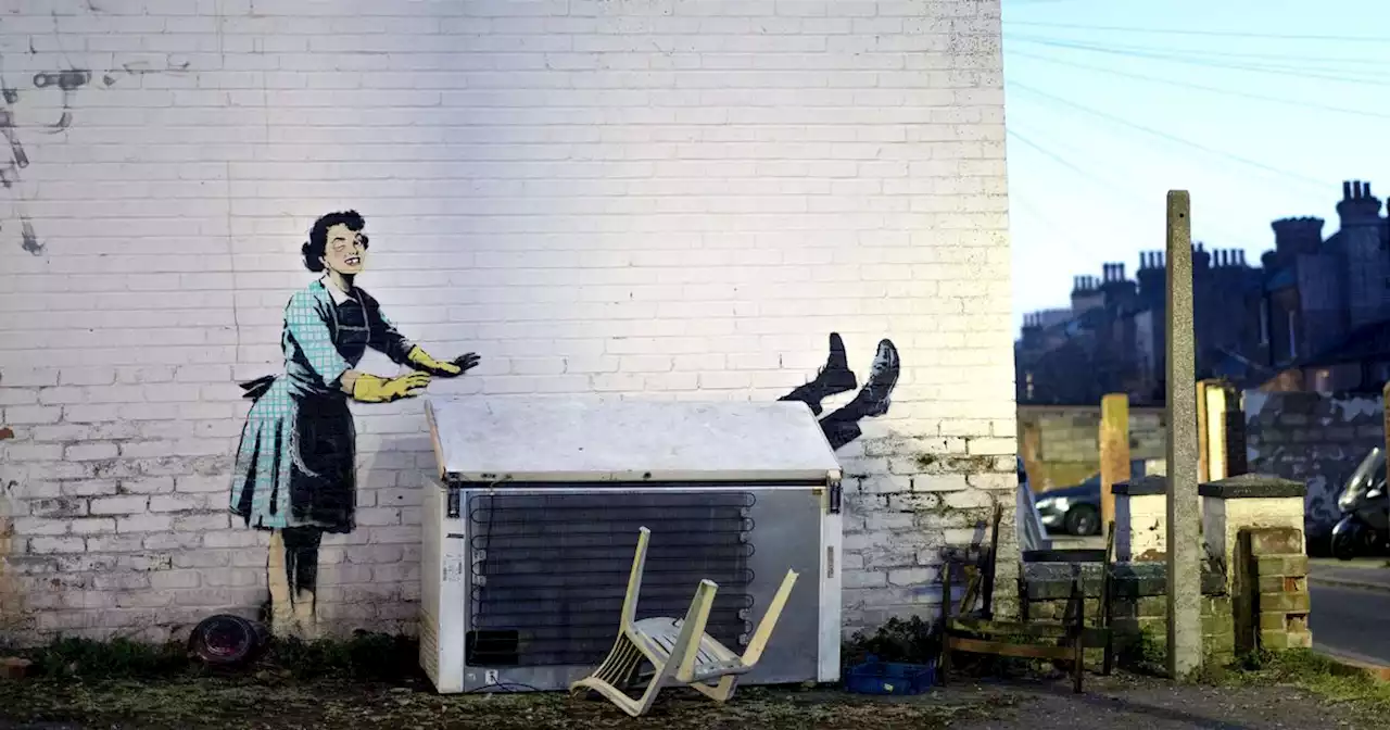 Banksy claims new piece of artwork which has domestic abuse theme