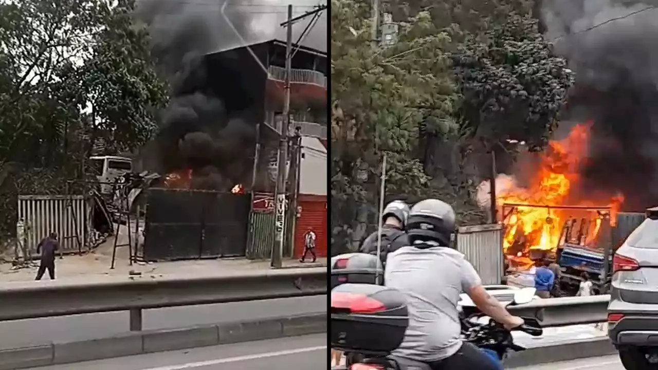 [VIDEO] Reportan incendio estructural en el norte del Valle de Aburrá