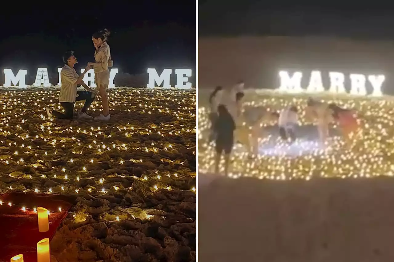 Man bungles beachside proposal after losing ring in sand: ‘Nightmare’