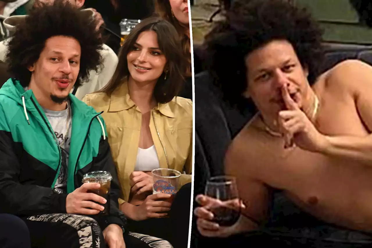 Emily Ratajkowski, Eric André share pics from naked ‘Valentine’s Day’ hangout