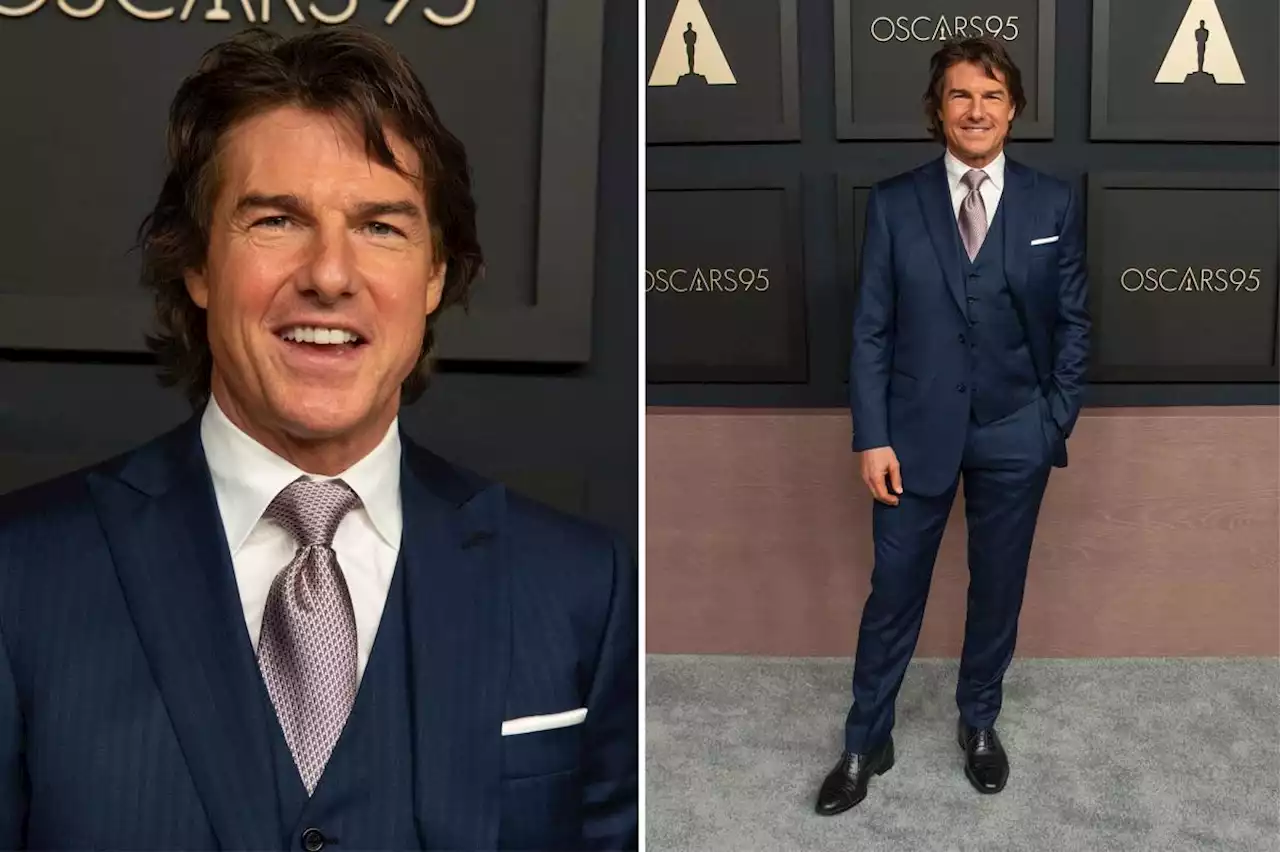 Tom Cruise debuts striking new look at Academy Awards luncheon