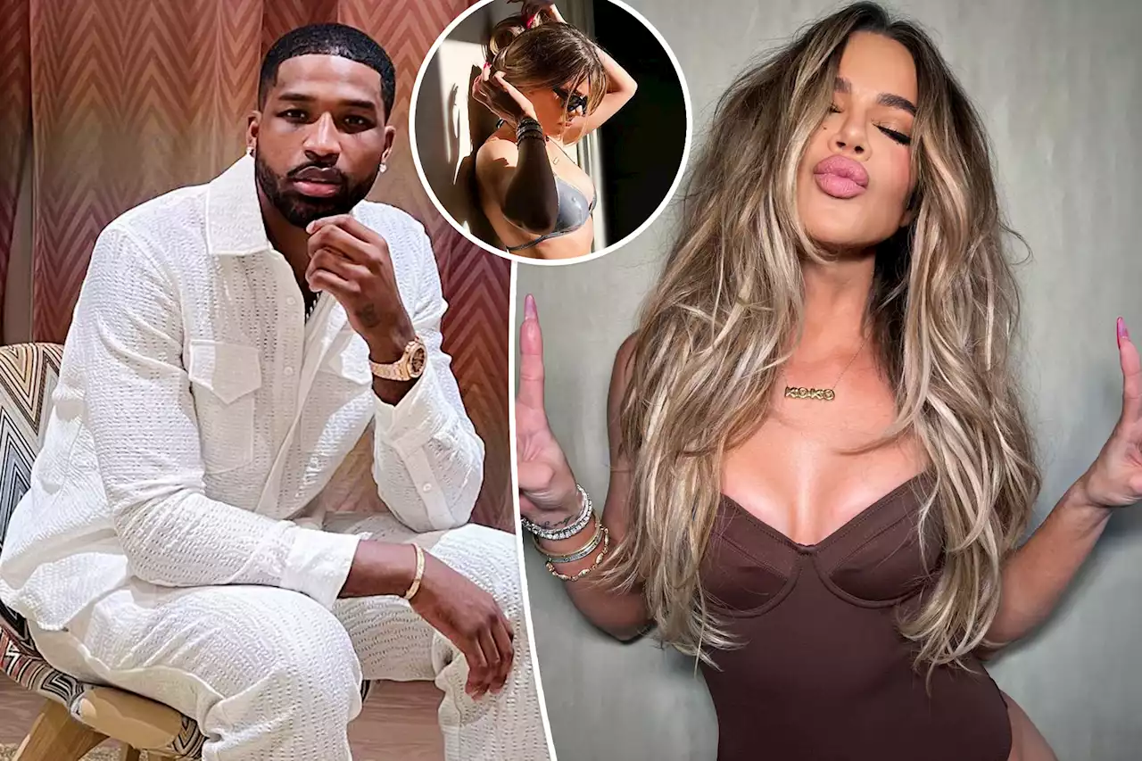 Tristan Thompson reacts to Khloé Kardashian’s steamy new bikini photos