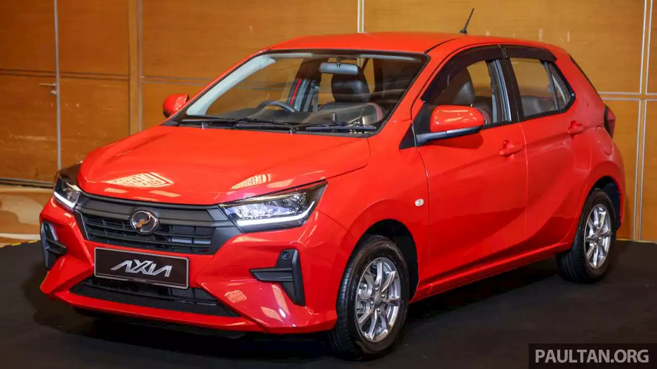 Perodua Axia 2023 dengan aksesori Gear Up - paultan.org