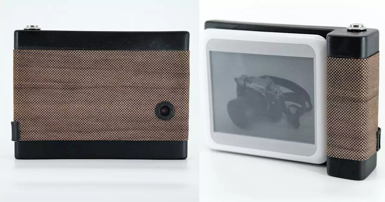 Custom Polaroid-Style Instant Camera Uses E-Paper as Reusable 'Film'