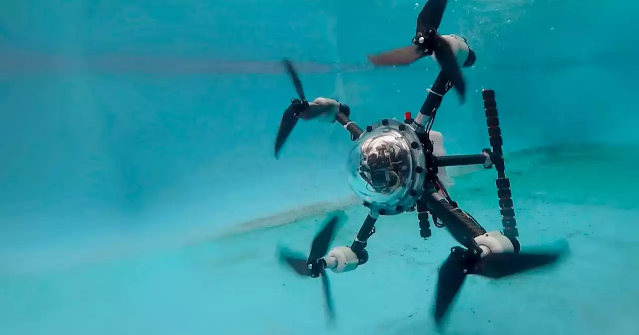 New Experimental Drone Can Fly Through the Air and Dive Underwater