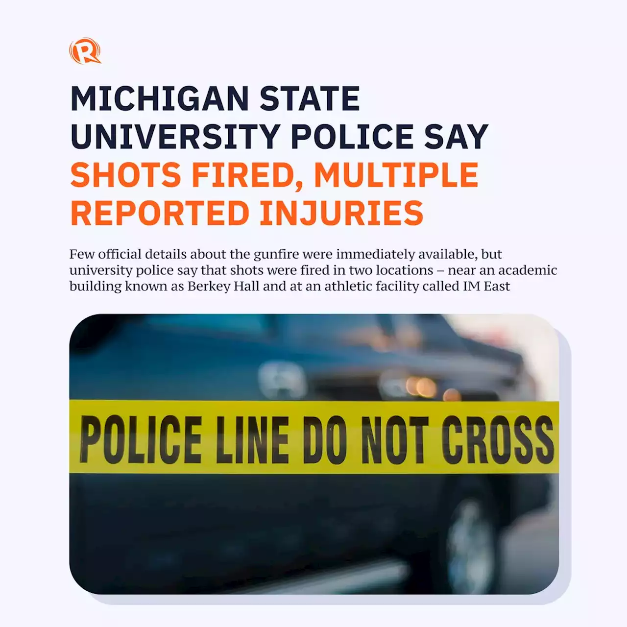 Michigan State University police say shots fired, 1 reported dead