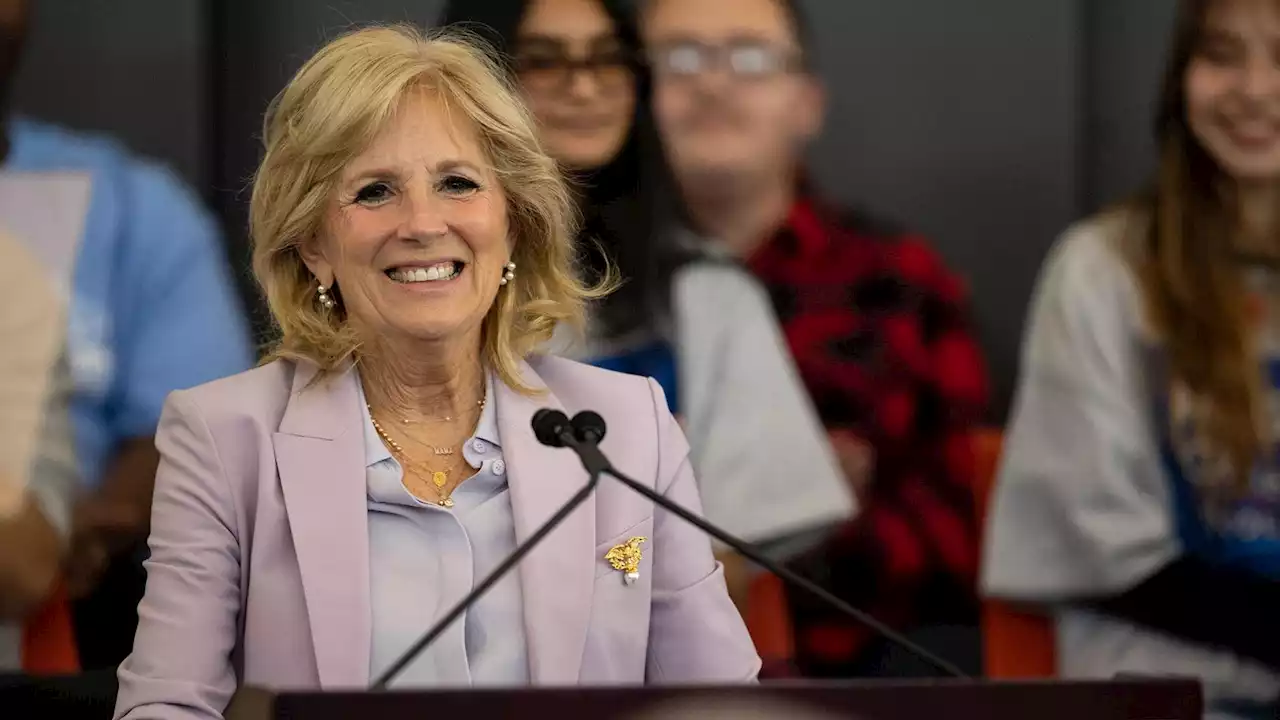 First lady Jill Biden talks jobs in Mesa college visit