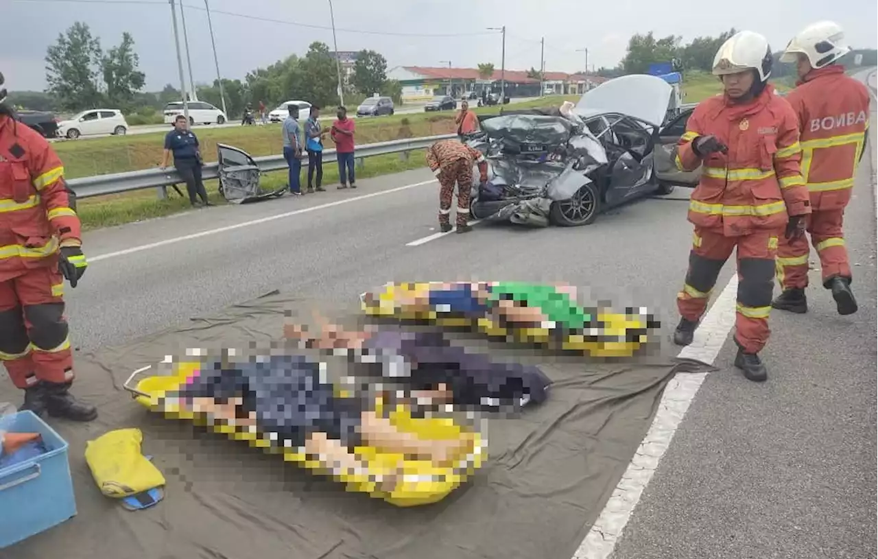 Tiga maut nahas dua kenderaan di Lebuhraya Seremban-Port Dickson