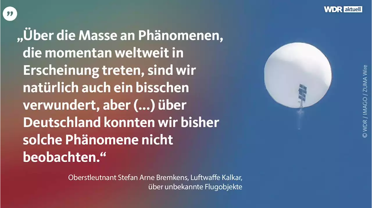 Ballons und unbekannte Flugobjekte: Was fliegt da über uns hinweg?