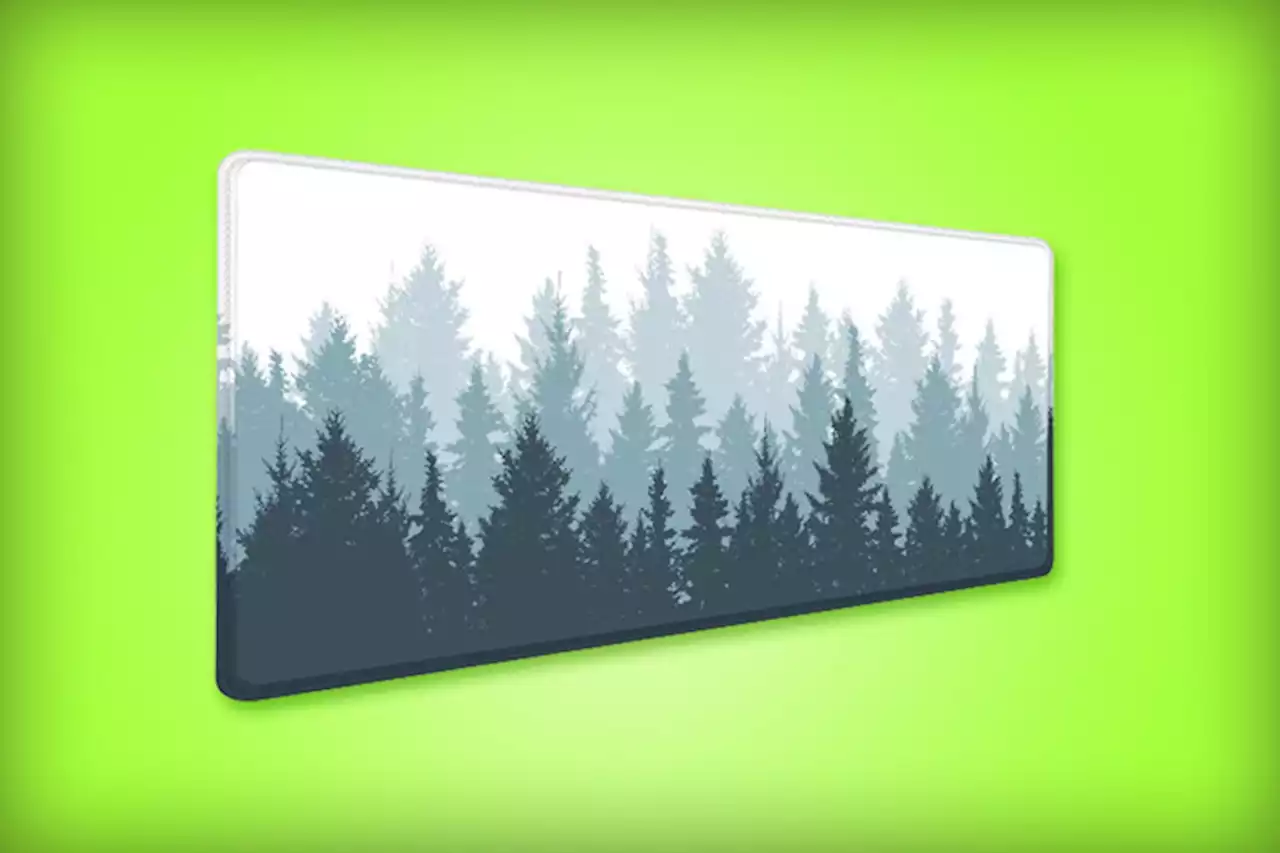 Mousepad extra grande Easytao por solo 159 pesos en Amazon México: impermeable y antideslizante con diseño de bosque