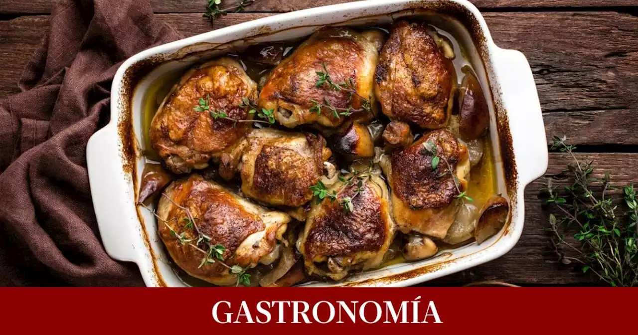 Receta de pollo al horno con champiñones por menos de 3 euros