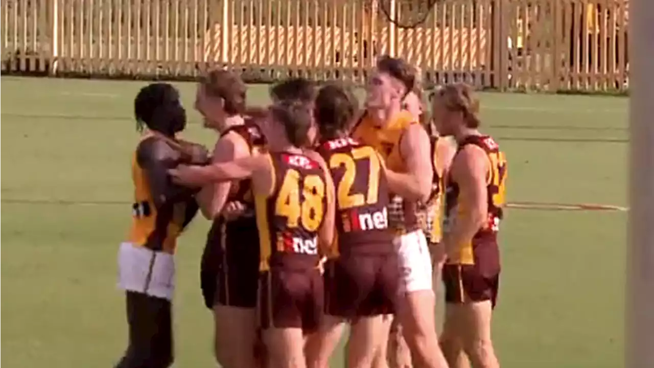 Watch: More Hawthorn drama as tempers flare again in fiery intraclub